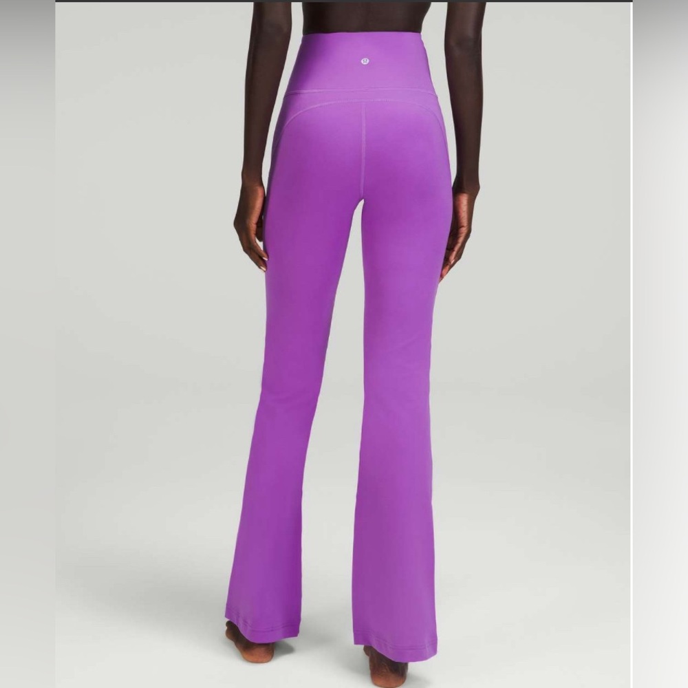 Lululemon Groove Super-High-Rise Flared Pant *Nulu Moonlit Magenta size 10